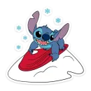 Стикер Стич и Новый год