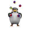 Стикер Dank 3d stock penguins