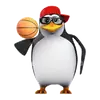 Стикер Dank 3d stock penguins