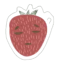 Стикер клубника