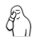 Стикер Незнакомец