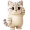 Стикер Супер милый кот