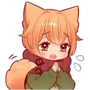 Стикер Рыжий котёнок