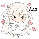 Стикер тяночка