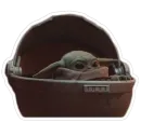 Стикер Baby Yoda The Child from Mandalorian