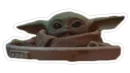 Стикер Baby Yoda The Child from Mandalorian