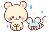 Стикер bear & bunny