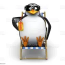 Стикер 3d penguin