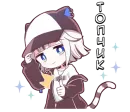 Стикер Тигрица тян