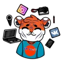 Стикер ТИГР