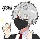 Стикер Тихий-кун 4