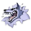 Стикер Волчик