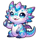 Стикер Дракоша Твинкл