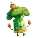 Стикер Овощной микс