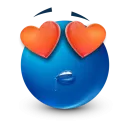 Стикер Blue faces