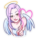 Стикер Ангелица Вайолет