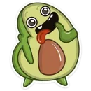 Стикер Авокадик