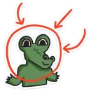 Стикер Кроко