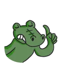 Стикер Кроко 2 Без Текста