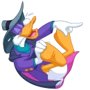 Стикер Черный Плащ Без Текста