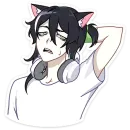 Стикер Мауси и Рен на каникулах