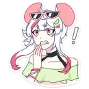 Стикер Мауси и Рен на каникулах