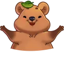 Стикер Ося Без Текста