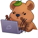 Стикер Ося Без Текста