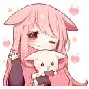 Розовый зайчик