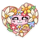 Стикер Клубничная Ванилька