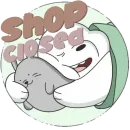 Стикер white bear