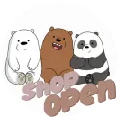 Стикер white bear