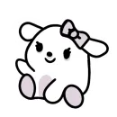 Стикер White: Kitty