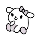 Стикер White: Kitty