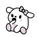 Стикер White: Kitty