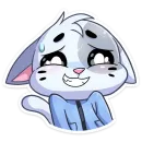 Стикер Зимние Бисквит и Ванилька