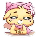 Стикер Зимние Бисквит и Ванилька