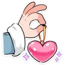 Стикер Зимние Нимб и Рожки