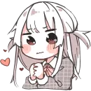 Стикер Девушка Вотаку