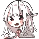 Стикер Девушка Вотаку