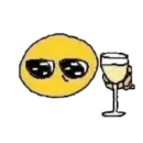 Стикер жёлтые ебала пнг