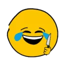 Стикер жёлтые ебала пнг