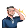 Стикер Полицей