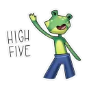 Стикер Жаб в штанах